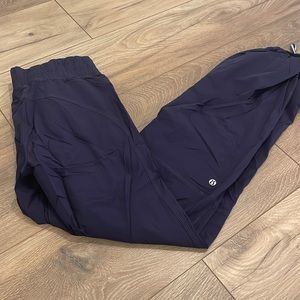 Lululemon dog walk pans size 6. Cozy liner and drawstring on outer pants